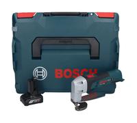 Bosch GSC 12V-13 Cisaille à tôle sans fil 12V avec clé à six pans + 1x Batterie 6,0 Ah + Coffret L-BOXX - sans chargeur rapide