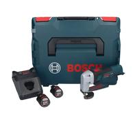 Bosch GSC 12V-13 Professional Cisaille à tôle sans fil 12V + 2x Batteries 3,0Ah + Chargeur + Coffret
