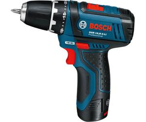 Bosch GSR 10,8-2-LI Professional, Lithium-Ion (Li-Ion), 10.8 V, 2.0 Ah, 169 mm, 178 mm, 950 g