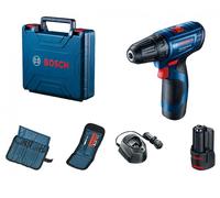 Bosch - Perceuse-visseuse sans fil 12V, 2 batteries 2,0 Ah, chargeur, avec accessoires 06019G8002
