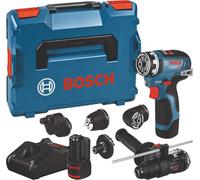 Bosch GSR 12V-35 FC Professional Perceuse-visseuse sans fil 12 V 35 Nm Brushless ( 06019H3008 ) + 2x batterie 3,0 Ah + chargeur + 5x embouts + L-Boxx