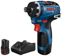 Bosch GSR 12V-35 HX Professional : Tournevis électrique 12V Li-Ion 1750 tr/min, moteur Brushless, couple 35Nm, perçage acier 10mm, bois 32mm, 2 batteries 3Ah