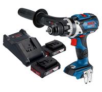 Bosch GSR 18V-110 C Professional Perceuse-visseuse sans fil 18 V 110 Nm Brushless + 2x batterie 2,0 Ah + chargeur