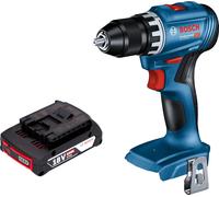Bosch GSR 18V-45 Professional Perceuse-visseuse sans fil 18 V 45 Nm Brushless + 1x batterie 2,0 Ah - sans chargeur