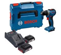 Bosch GSR 18V-52 Professional : perceuse-visseuse sans fil 18 V, 70 Nm, moteur sans balais + 2 batteries 2,0 Ah + chargeur + coffret L-Boxx