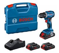 Bosch GSR18V-45 Jeu De Visseuses Sans Fil 18V Li-ion (3x Batterie 4Ah) Dans Coffret L - 45Nm