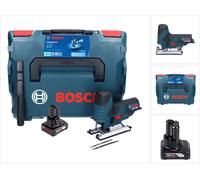 Bosch GST 12V-70 Professional Scie sauteuse sans fil avec boîtier L-Boxx + 1x Batterie GBA 12 V 6 Ah - sans Chargeur