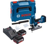 Bosch GST 18V-125 S Professional Scie sauteuse sans fil 18 V 125 mm Brushless + 2x batterie 5,0 Ah + chargeur + L-Boxx