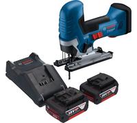 Bosch GST 18V-125 S Professional Scie sauteuse sans fil 18 V 125 mm Brushless + 2x batterie 5,0 Ah + chargeur