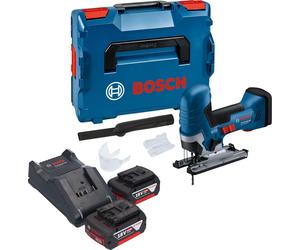 Bosch GST 18V-125 S Professional Scie sauteuse sans fil 18 V 125 mm Brushless + 2x batterie 5,0 Ah + chargeur + L-Boxx