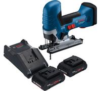 Bosch GST 18V-125 S Professional Scie sauteuse sans fil 18 V 125 mm Brushless + 2x batterie ProCORE 4,0 Ah + chargeur