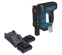 Bosch GTH 18V-14 : Agrafeuse sans fil pour bois, 18 V, 10,6 x 6 - 14 mm, moteur sans balais + 2 batteries ProCORE 4,0 Ah + chargeur