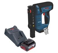 Bosch GTH 18V-14 : Agrafeuse sans fil pour bois, 18 V, agrafes de 10,6 x 6 - 14 mm, moteur sans balais + 1 batterie 4,0 Ah + chargeur