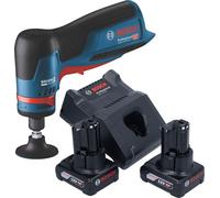 Bosch GWG 12V-50 S Professional Meuleuse droite sans fil 12 V 6 mm Brushless + 2x batterie 6,0 Ah + chargeur