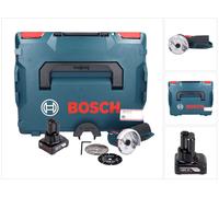 Bosch GWS 12V-76 Professional Meuleuse angulaire sans fil 12 V 76 mm Brushless + 1x batterie 6,0 Ah + L-Boxx - sans chargeur
