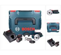 Bosch GWS 12V-76 Professional Meuleuse angulaire sans fil 12 V 76 mm Brushless + 2x batterie 3,0 Ah + chargeur + L-Boxx