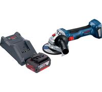 Bosch GWS 18V-7 Professional Meuleuse angulaire sans fil 18 V 115 mm Brushless + 1x batterie 4,0 Ah + chargeur