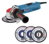 BOSCH Meuleuse X-LOCK Ø125 1300W GWX 13-125S + 3 disques - 0615990L0U