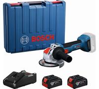 Meuleuse angulaire sans fil BOSCH PROFESSIONAL - GWX 18V-8 - 18V - 125mm - Avec 2 batteries GBA 4,0Ah + GAL 1840 L X-LOCK