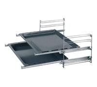 Bosch HEZ338305 - Rail télescopique pour four encastrable - acier inoxydable - pour Bosch HBN 330551, HBN 360651, HBN 36L651, HBN33R551, HBN380651, HLN424220, HLN448050