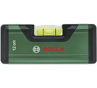 Bosch niveau à bulle 12 cm (mini niveau à bulle ; mises à niveau précises avec fiole fluorescente pour lecture horizontale ; corps en aluminium ; embouts absorbeurs de chocs softgrip ; rainure en V)