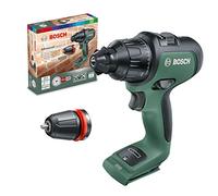 Bosch Home and Garden Perceuse-visseuse percussion 2 vitesses sans-fil Advanced Impact 18 (sans batterie ni chargeur, avec boîte carton, embout, mandrin, porte-vis magnétique) 06039B5104 Pale Green