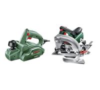Bosch Home and Garden Rabot Filaire Bosch - PHO 1500 (550 W, Fer réversible & Scie circulaire - PKS 40 (livrée avec 1 lame de scie circulaire Optiline Wood et 1 butée