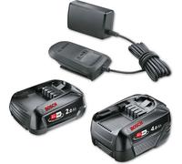 BOSCH Home & Garden 1600A027U9 BOSCH Home & Garden Werkzeugakkus mit Ladegerät Starter-Set 18V Li-Ion 1x 2,0 + 1x 4.0 Ah