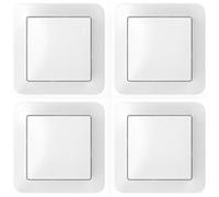 Interrupteur mural Bosch Smart Home pour actionneurs intelligents, montage peu encombrant dans la boîte d'encastrement, pour Bosch Smart Homed'éclairage/de volets roulants II, relais ou variateur, lot