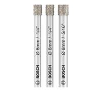 Bosch Jeu de forets diamantés Bosch Expert for Ceramic (6, 6, 8 mm) Quantité:1