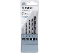 Bosch Accessories 2607002824 PointTeQ HSS Jeu de forets pour le métal 5 pièces 2 mm, 3 mm, 4 mm, 5 mm, 6 mm DIN 338 tige