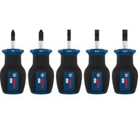 Bosch Jeu de tournevis courts PRO PZ/SL, 5 pièces | 131 x 130 mm,