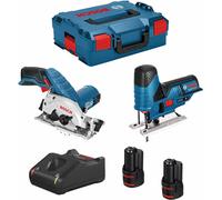 BOSCH Kit 12V B12GKSGST2bat3a-40 (GKS 12V-26 + GST 12V-70 + 2 x 3.0 Ah + GAL12V-40 + L-Boxx 136)