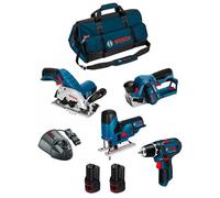 BOSCH Kit 12V BMKB4-28AD2 (GKS 12V-26 + GST 12V-70 + GHO 12V-20 + GSR 12V-15 + 2 x 2,0 Ah + GAL1230CV + HDBAG)