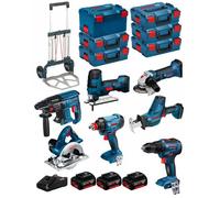 BOSCH Kit 18V BK702 (GST18V-LIS+GKS18V-LI+GBH18V-21+GWS18-125V-LI+GSR18V-55+GSA18V-LIC+GDX18V-180+ 3x5,0Ah+GAL18V-40+6xL-Boxx)
