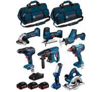 BOSCH Kit 18V BK801BAG (GDX 18V-180+GSR 18V-55+GBH 18V-21+GKS 18V-LI+GST 18V-LIS+GWS 18-125V-LI+GLI 18V-300+GSA 18V-LIC+3x4,0Ah)
