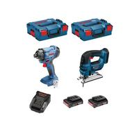 BOSCH Kit 18V BSK182D2B (GDR 18V-160 + GST 18V-LI B + 2 x 2,0 Ah + AL1820 + 2 x L-Boxx 136)