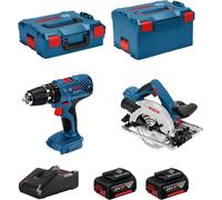 BOSCH Kit 18V BSK182M2C (GSB 18V-21 + GKS 18-57G + 2 x 4.0 Ah + GAL18V-40 + L-Boxx 136 + L-Boxx 238)