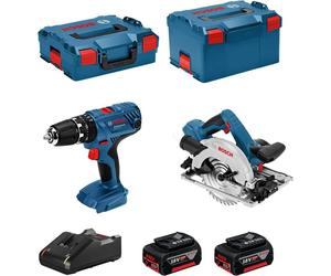 BOSCH Kit 18V BSK182M2C (GSB 18V-21 + GKS 18-57G + 2 x 4.0 Ah + GAL18V-40 + L-Boxx 136 + L-Boxx 238)