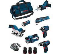 BOSCH Kit BMKB7-28ED3 (GSB 12V-15+GDR 12V-105+GKS 12V-26+GOP 12V-28+GSA 12V-14+GLI 12V-80+GHO 12V-20 +3x2.0Ah +GAL1230CV +HDBAG)