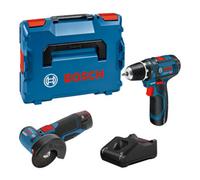 Bosch Kit Combo Bosch avec 2 outils 12V : GSR 12V-15+ GWS 12V-76 +2x2.0Ah + GAL 12V-40 (L) Quantité:1