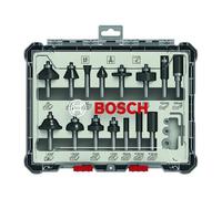 Bosch Kit de 15 fraises mixtes à queue de 1/4"" - 2607017473