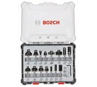 Bosch Kit de 15 fraises mixtes à queue de 6 mm - 2607017471