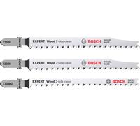 BOSCH Kit de 3 lames de scie sauteuse EXPERT 'Wood 2-side clean' T308B/BO 2608900559