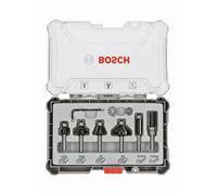 BOSCH Kit de 6 fraises a araser et de bordage a queue de 6 mm 2607017468