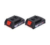 Kit de batteries Bosch 2x GBA 18 V 2,0 Ah / 2 000 mAh Li-Ion batterie enfichable (2x 1600Z00036)