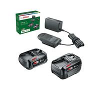 BOSCH Home & Garden 1600A027U9 BOSCH Home & Garden Werkzeugakkus mit Ladegerät Starter-Set 18V Li-Ion 1x 2,0 + 1x 4.0 Ah