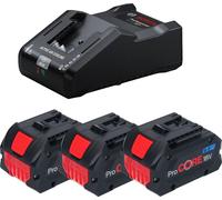 Bosch Kit de démarrage - 3x Batteries GBA ProCORE 18 V 8,0 Ah (3x 1600A016GK) + Chargeur GAL 18V-160 C (1600A019S5)