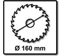 Bosch lame de scie circulaire ex fc h 160 x 20 x 4 mm ( 2608644554 ) G