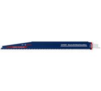Bosch Lame de scie sabre Expert S 1267 XHM – Démolition du bois et du métal – 300 mm – 1 pièce